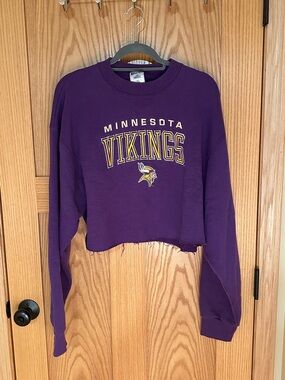 Vintage Minnesota Vikings Cropped Sweatshirt